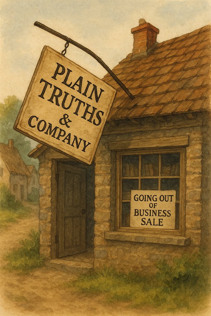 The Extraordinary Voyages of Donald J Trump - A Small Shop in the Village of Hoaxmister-by-the-sea.