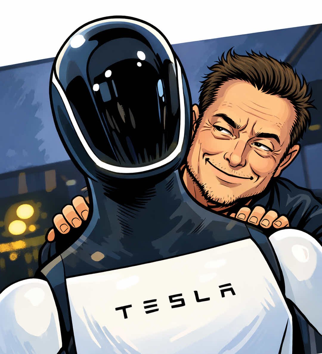 Tesla Robot and Elon Musk