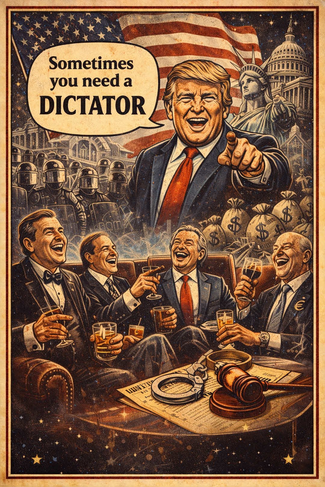 Trump At Davos - Trump The Dictator