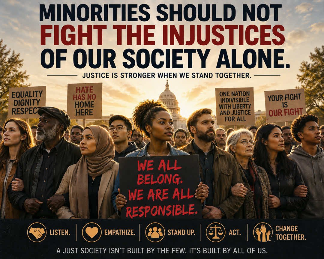 Minorities Should Not Fight Injustice Alone