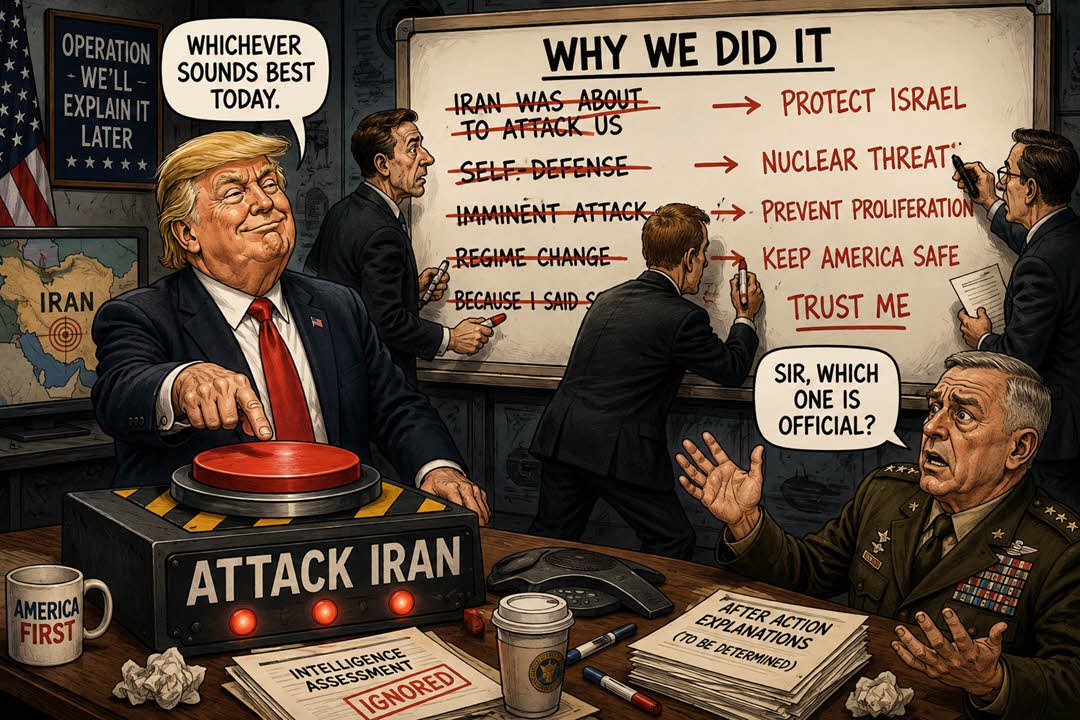 Trump Everchanging War with Iran