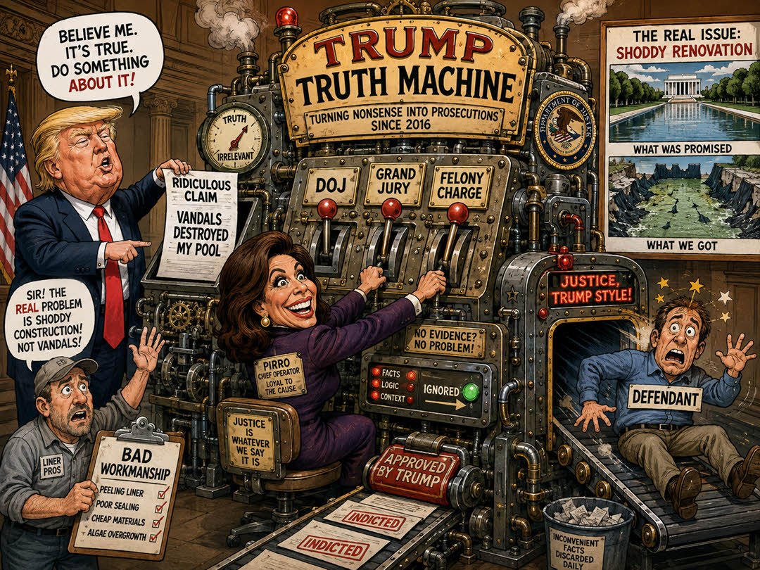 Trump and the Refecting Pool